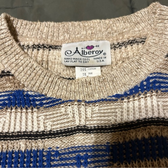 Alberoy 90’s Vintage Women’s Short Sleeve Sweater- Size Large - Picture 5 of 9